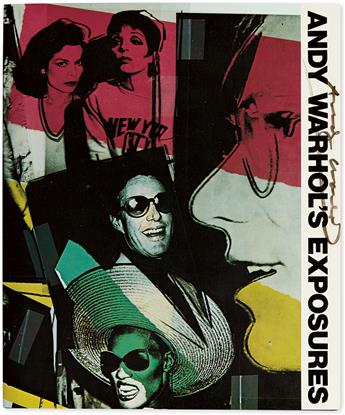 WARHOL, ANDY. Andy Warhols Exposures. Signed and Inscribed, to leo, on the half-title, and additionally Signed on dust jacket front